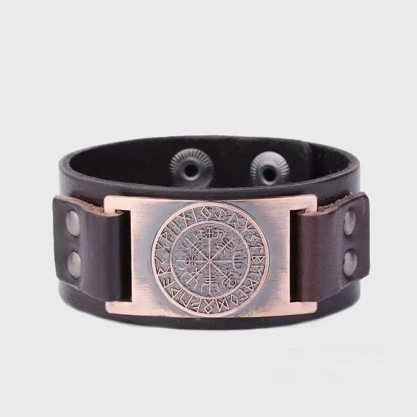 Vegvisir Leather Bracelet