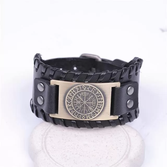 Vegvisir Leather Bracelet