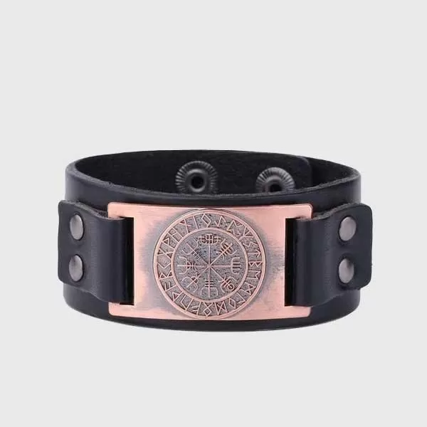 Vegvisir Leather Bracelet