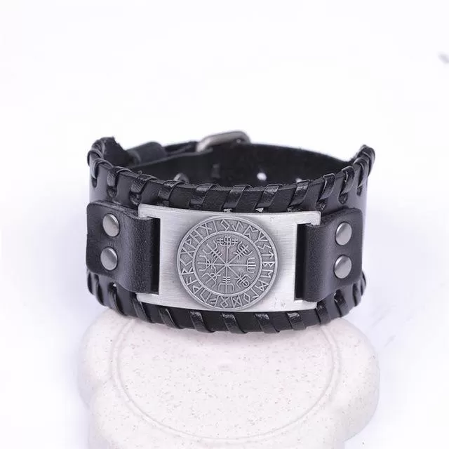 Vegvisir Leather Bracelet