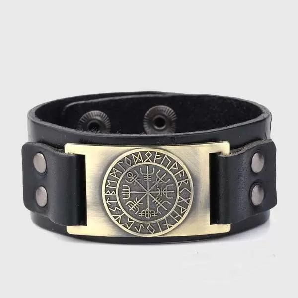 Vegvisir Leather Bracelet