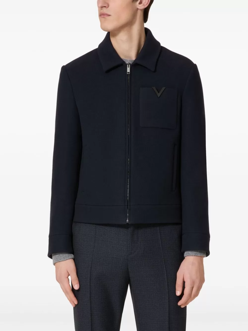 VLOGO WOOL JACKET