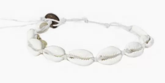 White Cowry Shell Bracelet