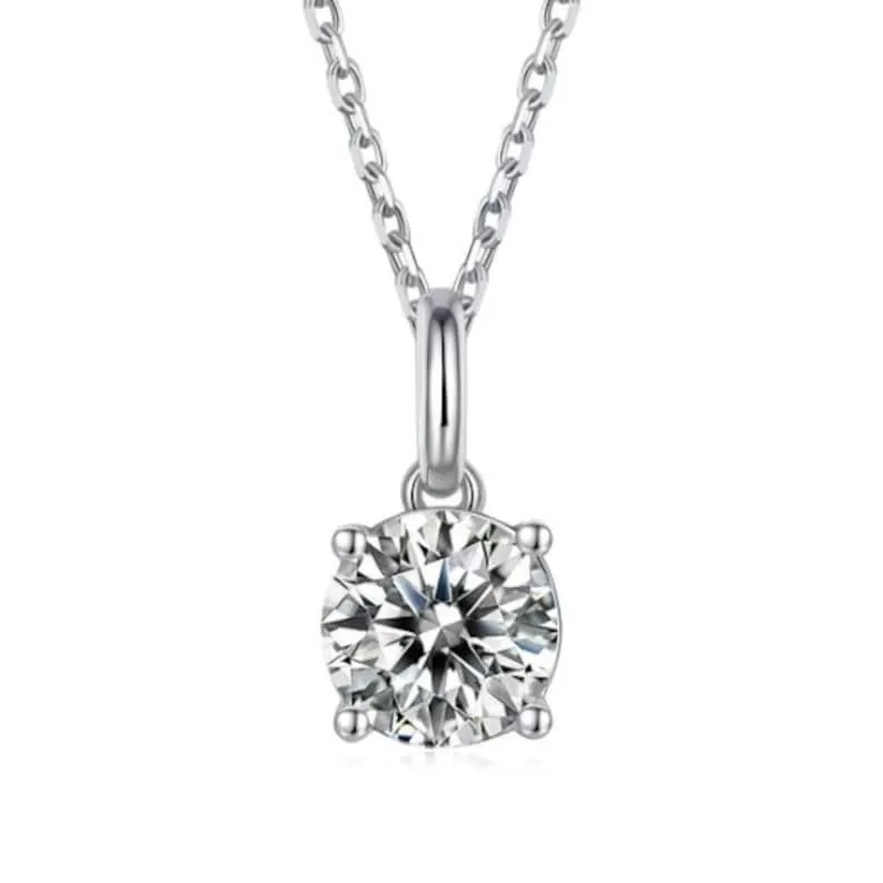 White Moissanite Jewelry Set