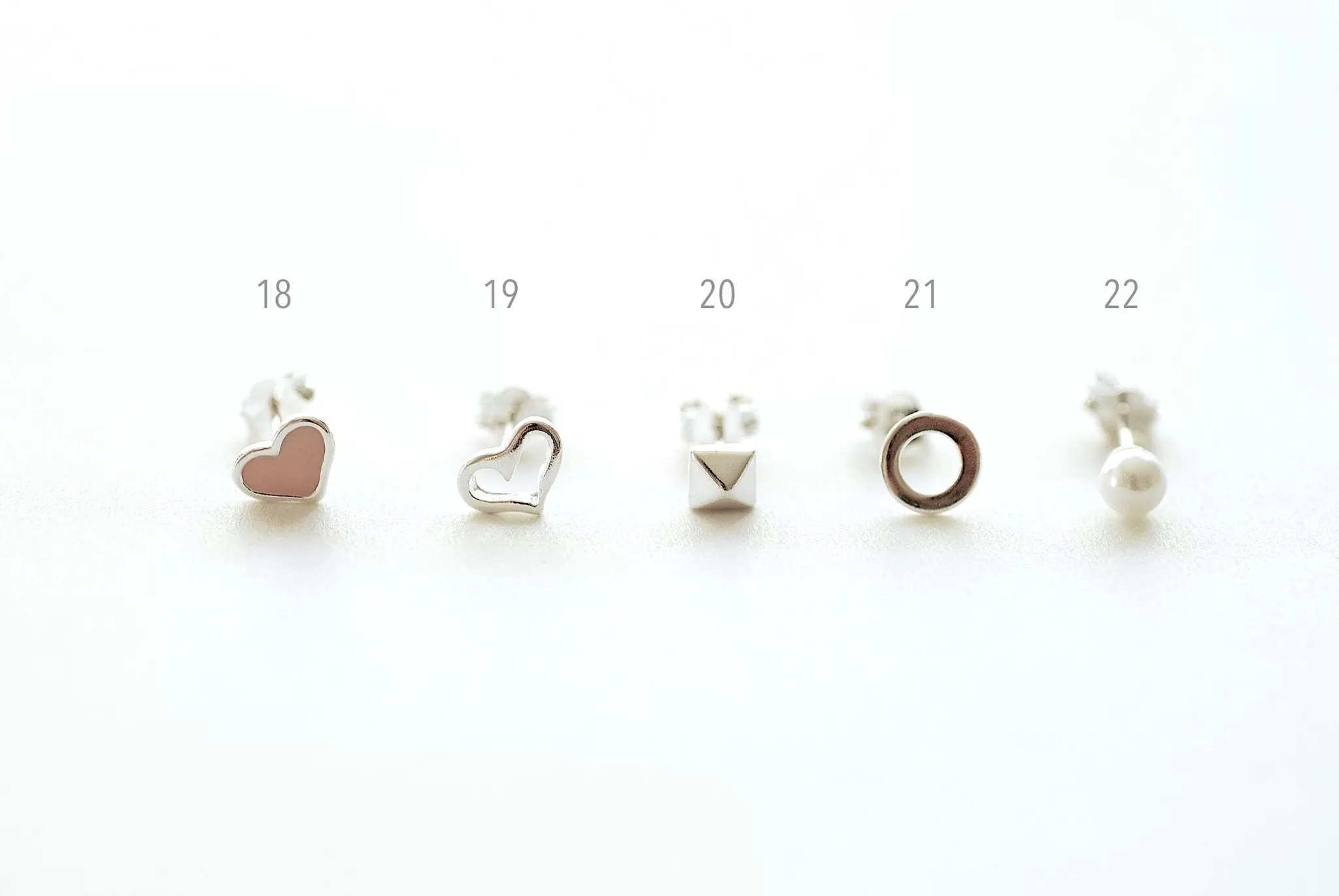 Wholesale 1 pair Sterling Silver Post Stud Earrings, Crescent Moon, Heart, Star, Ear Crawler, Bar, Arrow, Shell, Leaflet, Lotus Flower,Tree of Life