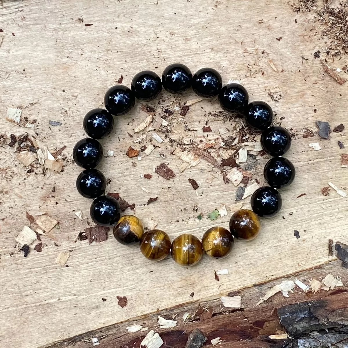 Yoga Themed Jewelry Set with Grounding Earth Bracelets