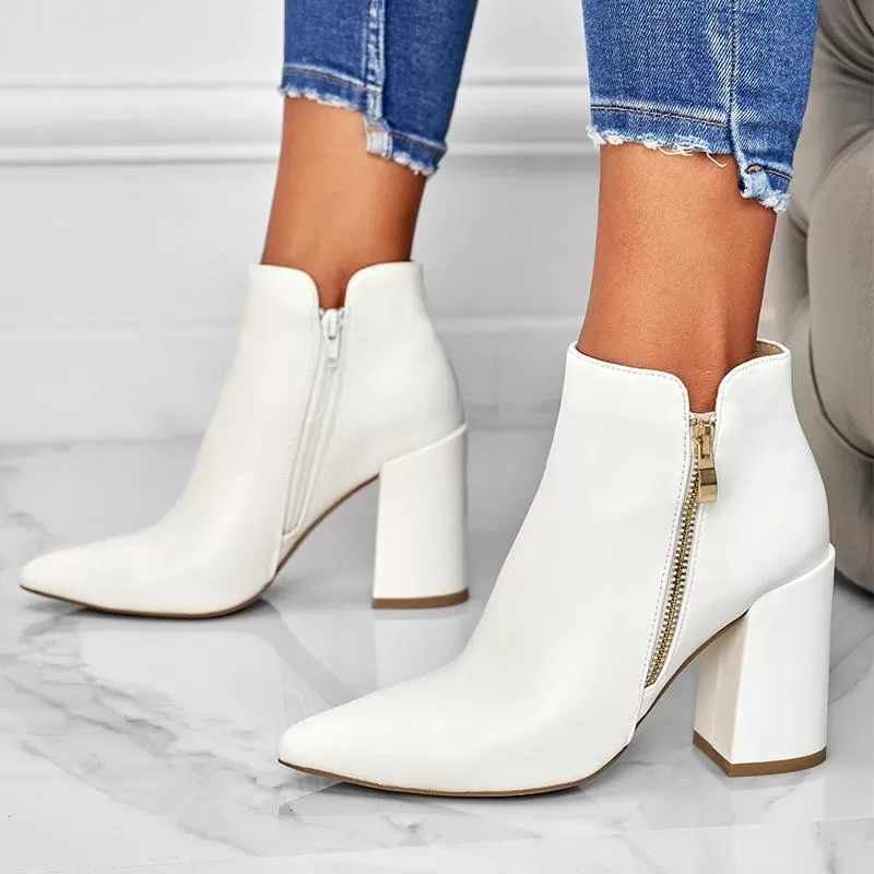 Zipper Ankle Boots