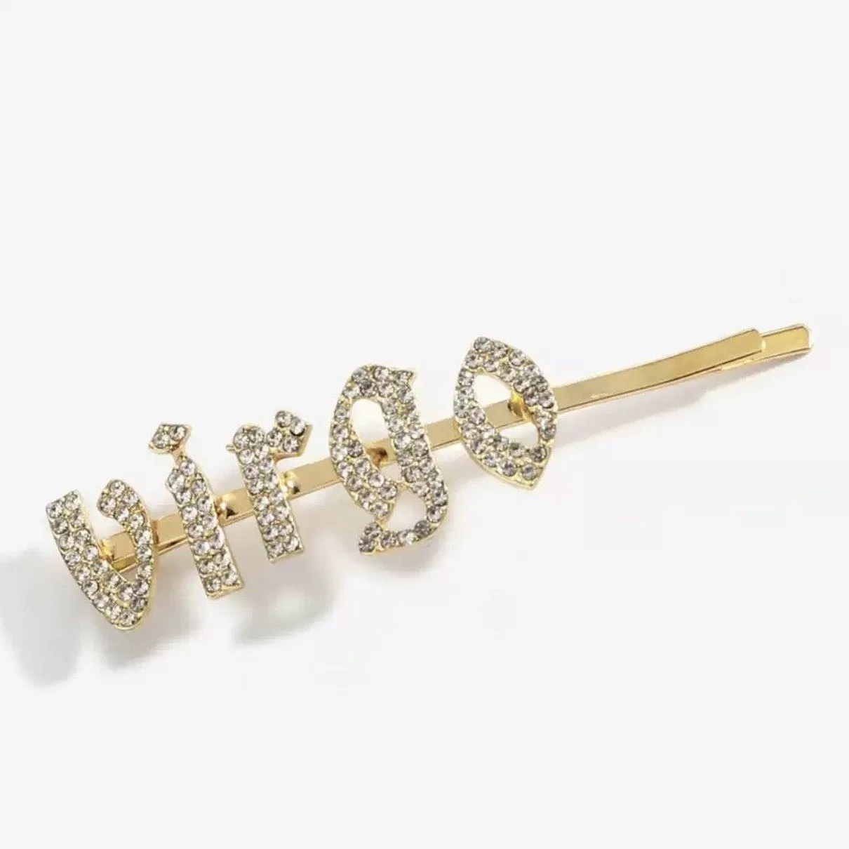 Zodiac Signs   Drippin Glam Savage Hotgirl Rhinestone Hair Pins